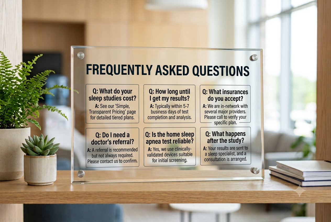 Sleep apnea test FAQs